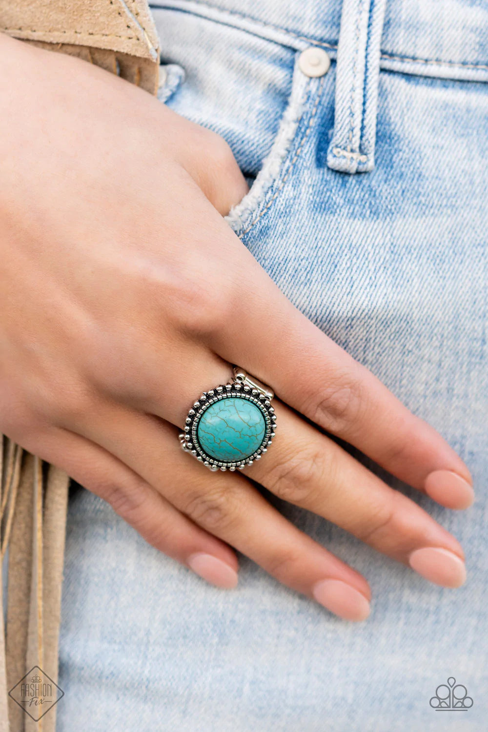 Mesa Mecca Blue Paparazzi Exclusive Fashion Fix Ring