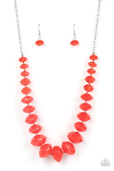 Happy-GLOW-Lucky - Red Paparazzi Necklace