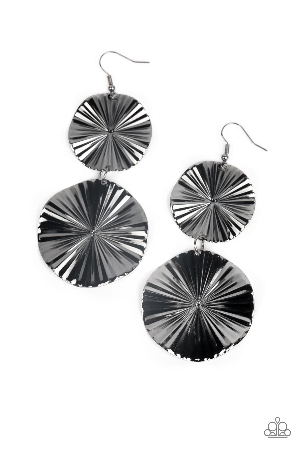 In Your Wildest FAN-tasy - Black Paparazzi Earrings