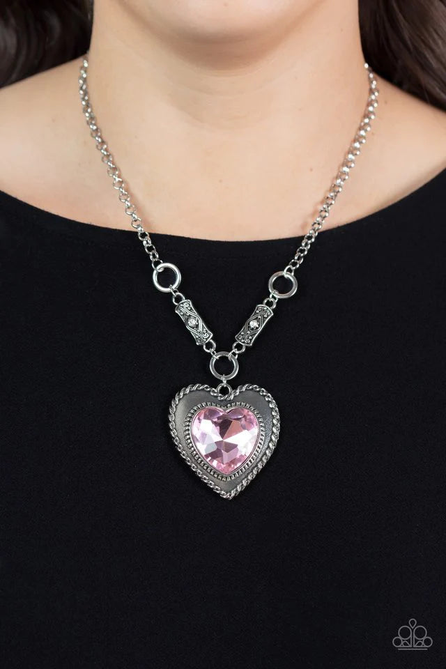 Heart Full of Fabulous Pink Paparazzi Necklace