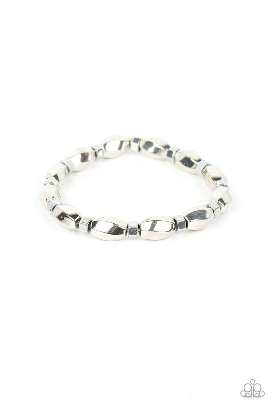 Magnetic Mantra - Silver Paparazzi Urban Bracelet