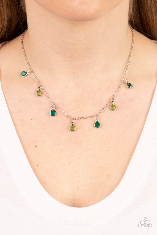 Carefree Charmer - Green Paparazzi Necklace