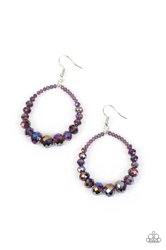 Astral Aesthetic - Purple Paparazzi Earrings