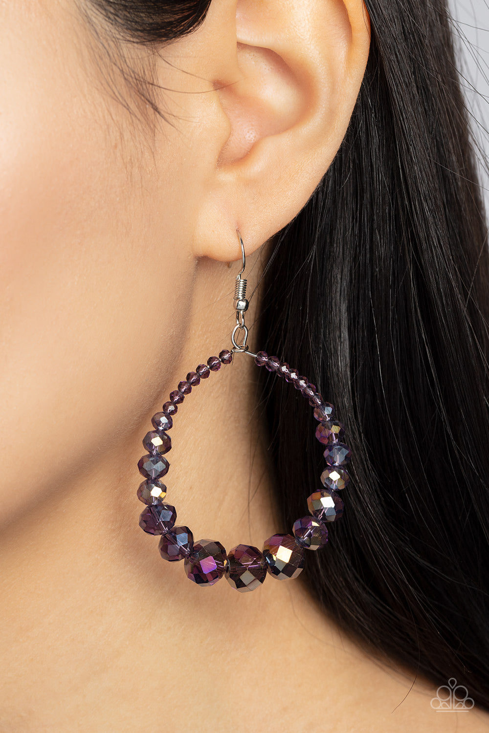 Astral Aesthetic - Purple Paparazzi Earrings