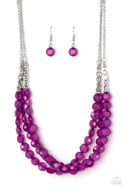 Pacific Picnic - Purple Paparazzi Necklace