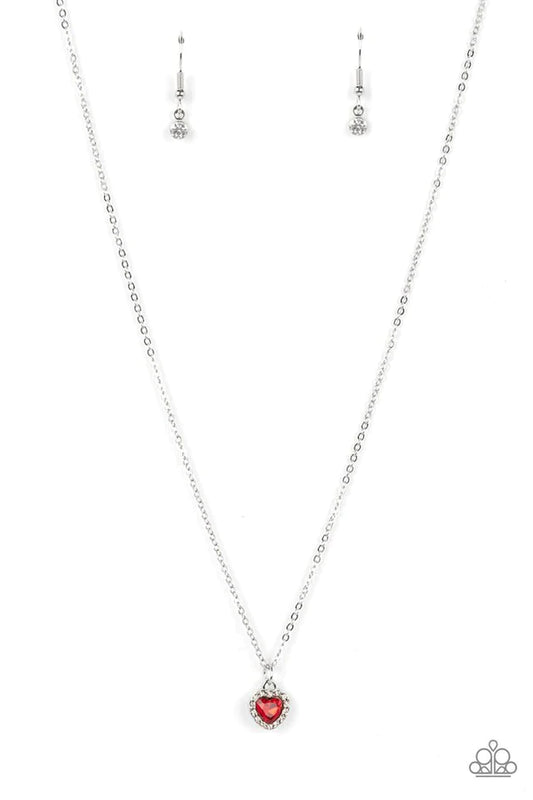 A Little Lovestruck Red Paparazzi Necklace