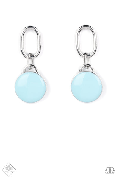 Drop a TINT - Blue Paparazzi Fashion Fix Earrings