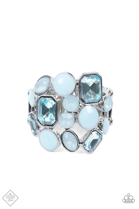 Multichromatic Meditation - Blue Paparazzi Fashion Fix Ring