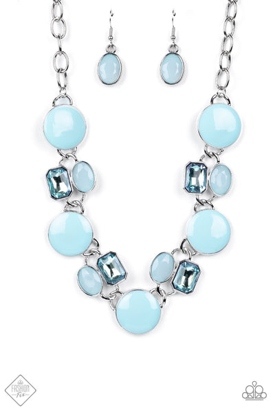 Dreaming in MULTICOLOR - Blue Paparazzi Necklace