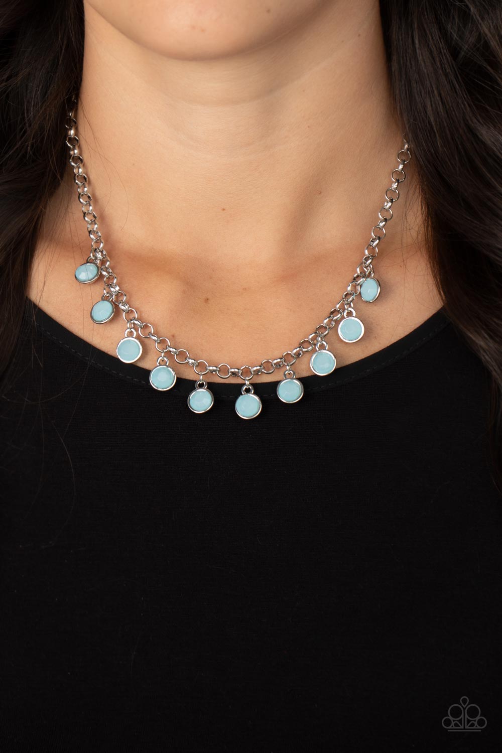 Moonbeam Magic - Blue Paparazzi Necklace