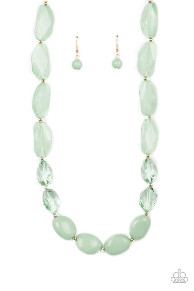Private Paradise - Green Paparazzi Necklace