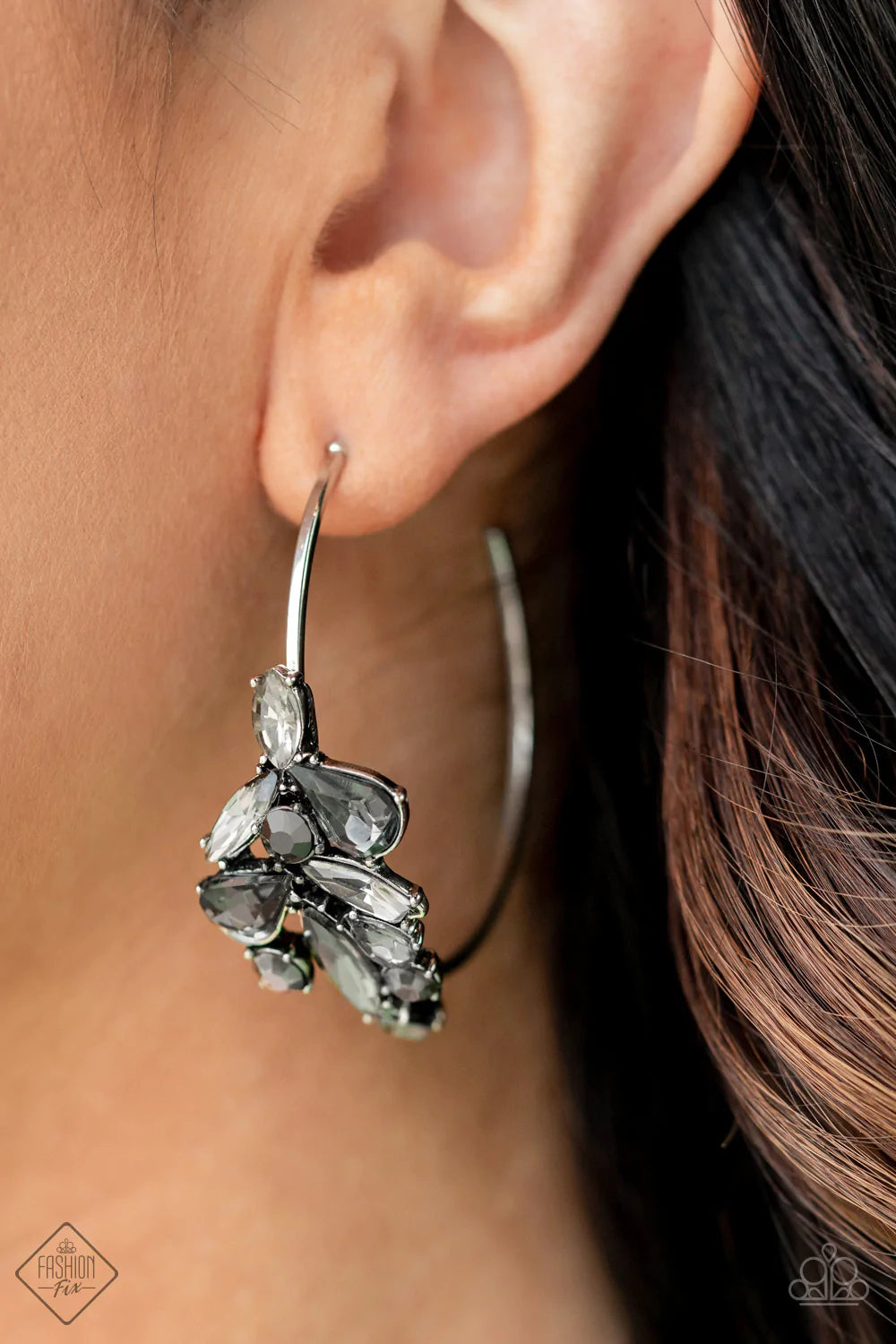 Arctic Attitude Silver Paparazzi Fashion Fix Earrings