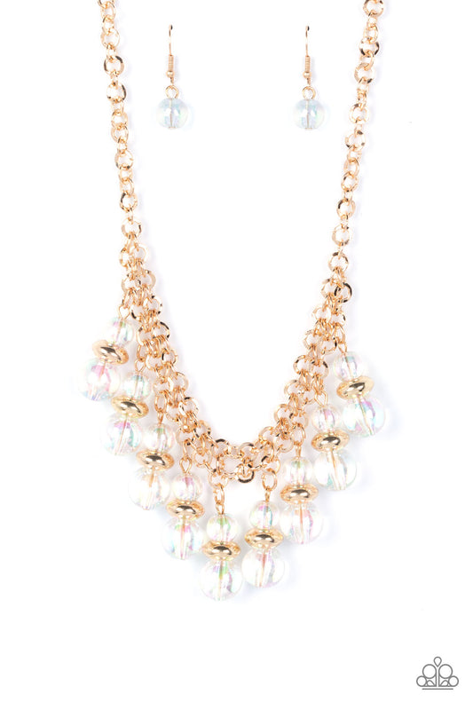 Deep Space Diva - Gold Paparazzi Necklace