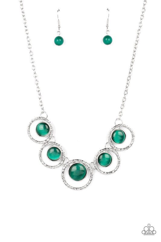 Elliptical Enchantment - Green Paparazzi Necklace