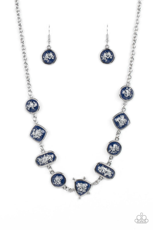 Fleek and Flecked - Blue Paparazzi Necklace