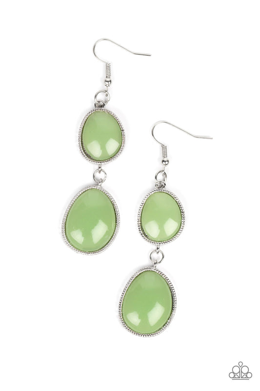 Mediterranean Myth - Green Paparazzi Earrings