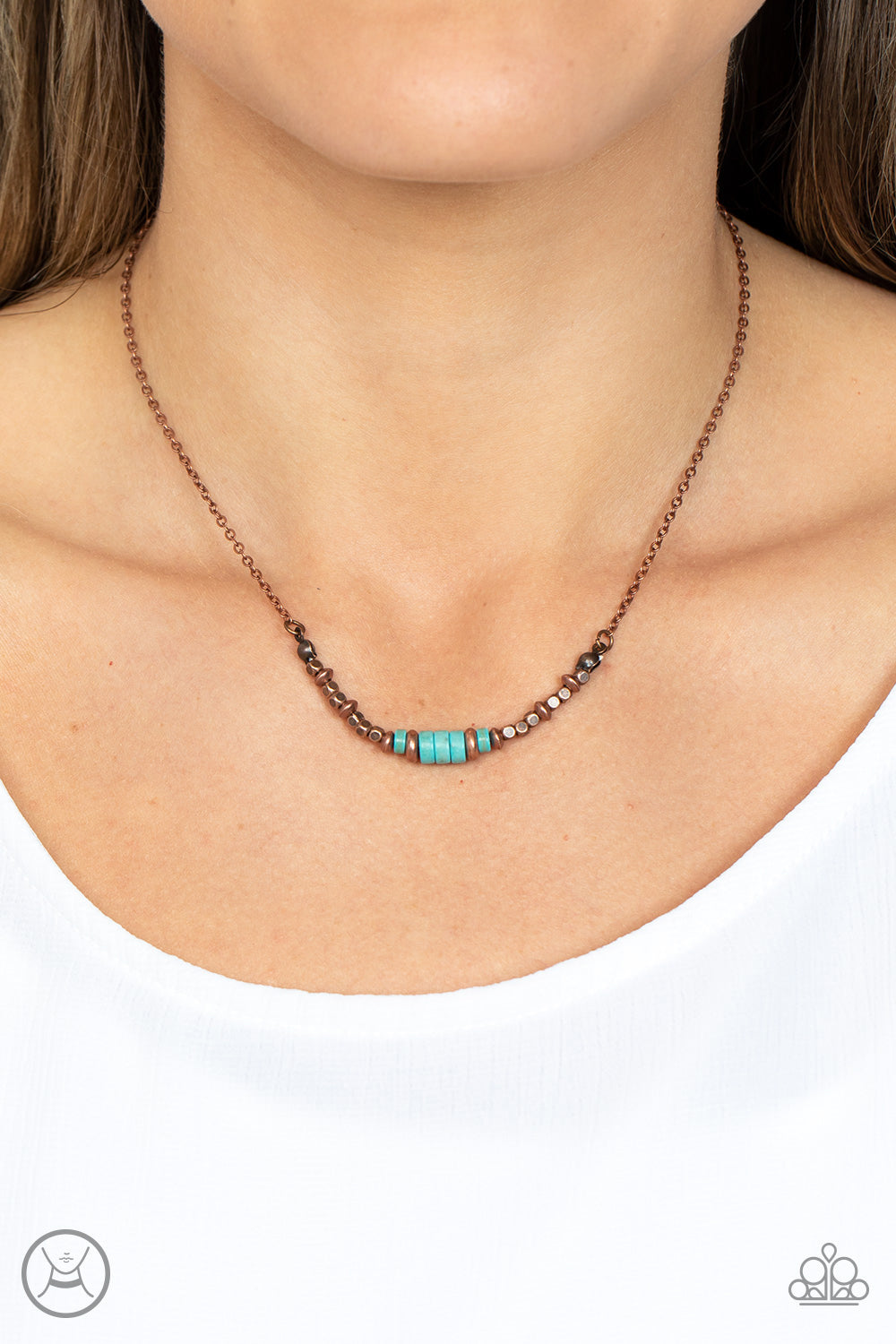 Retro Rejuvenation - Copper Paparazzi Choker Necklace