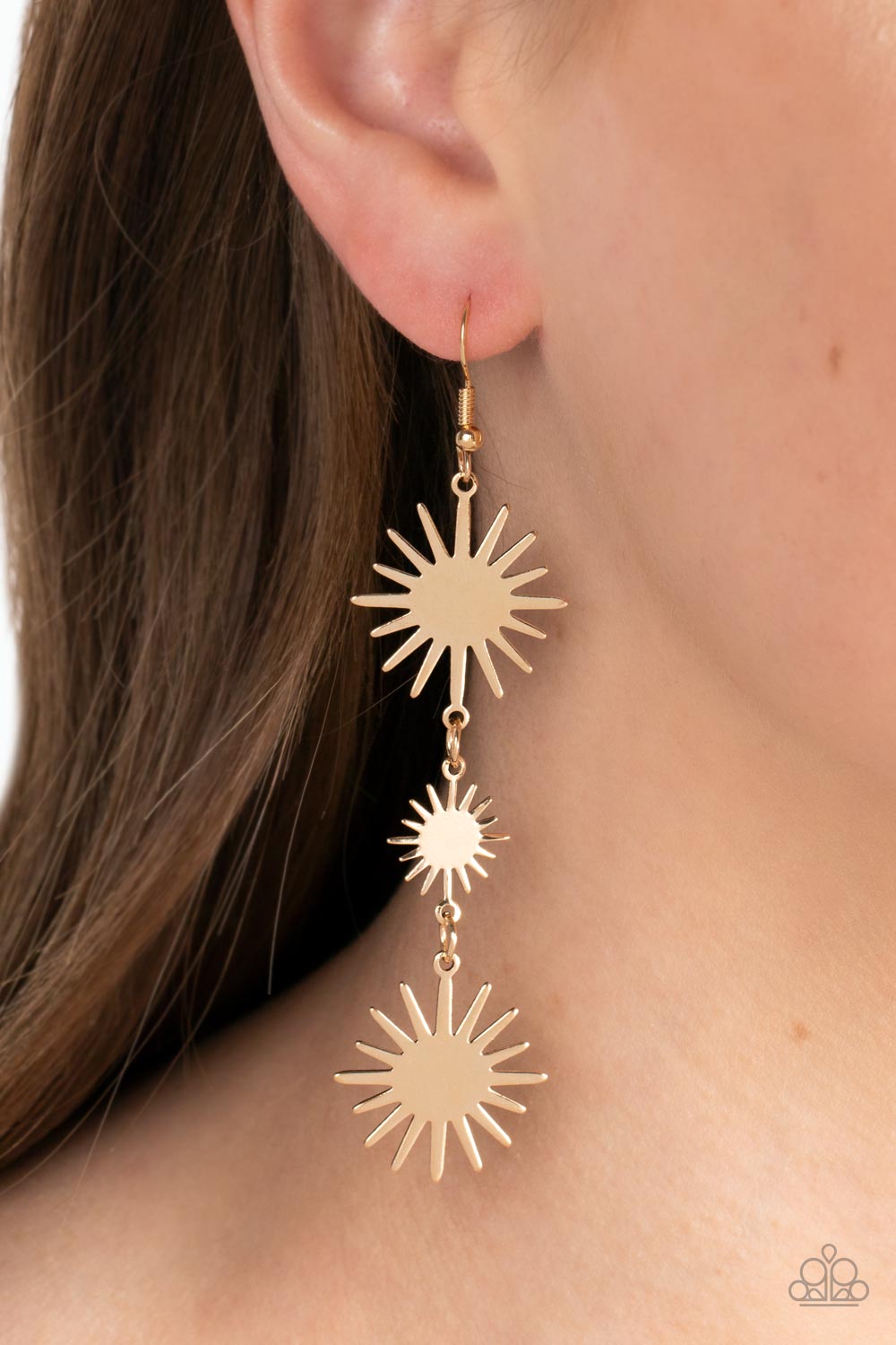 Solar Soul - Gold Paparazzi Earrings