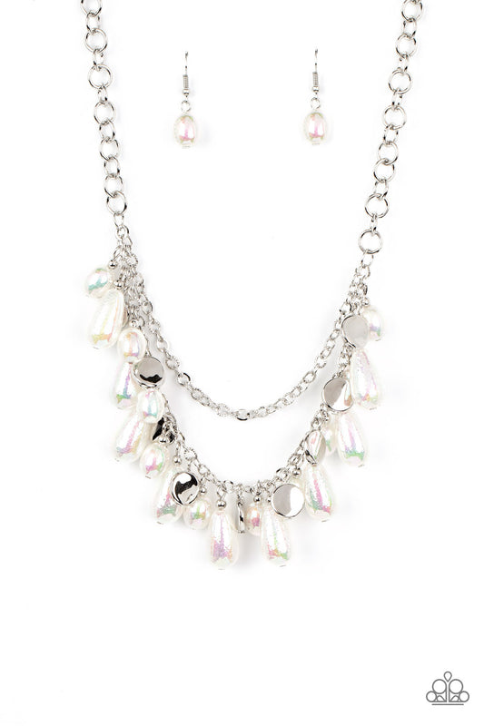 Interstellar Serenity - White Paparazzi Necklace