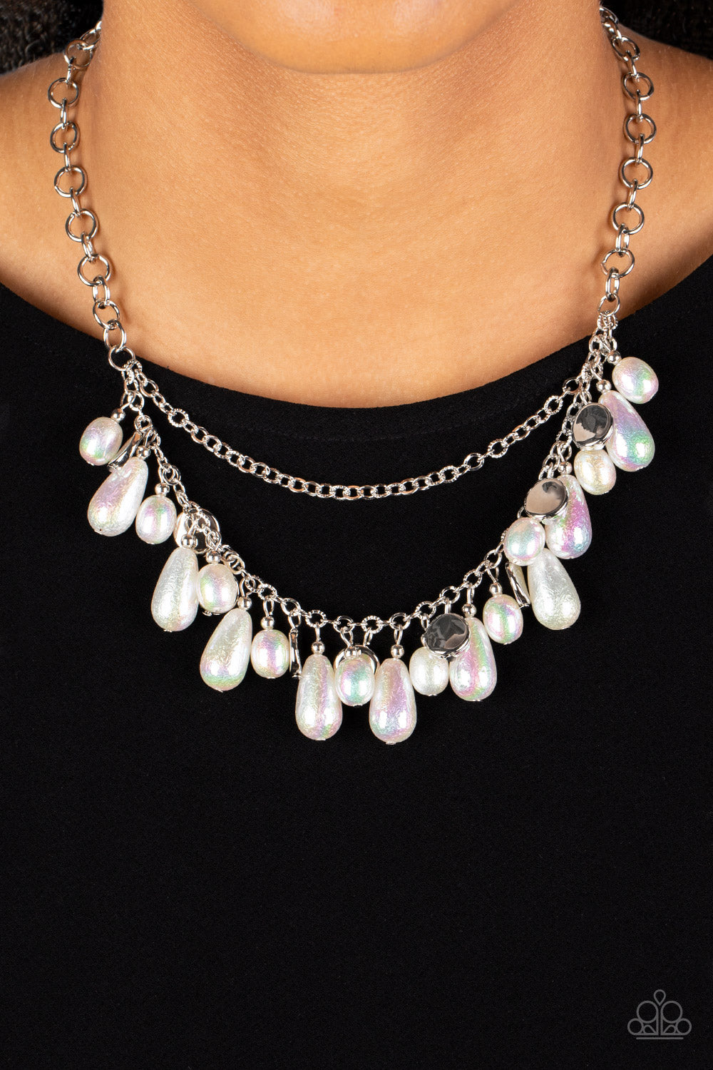 Interstellar Serenity - White Paparazzi Necklace