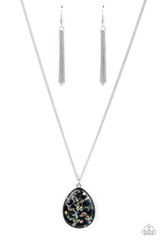 Shimmering Seafloors - Black Paparazzi Necklace