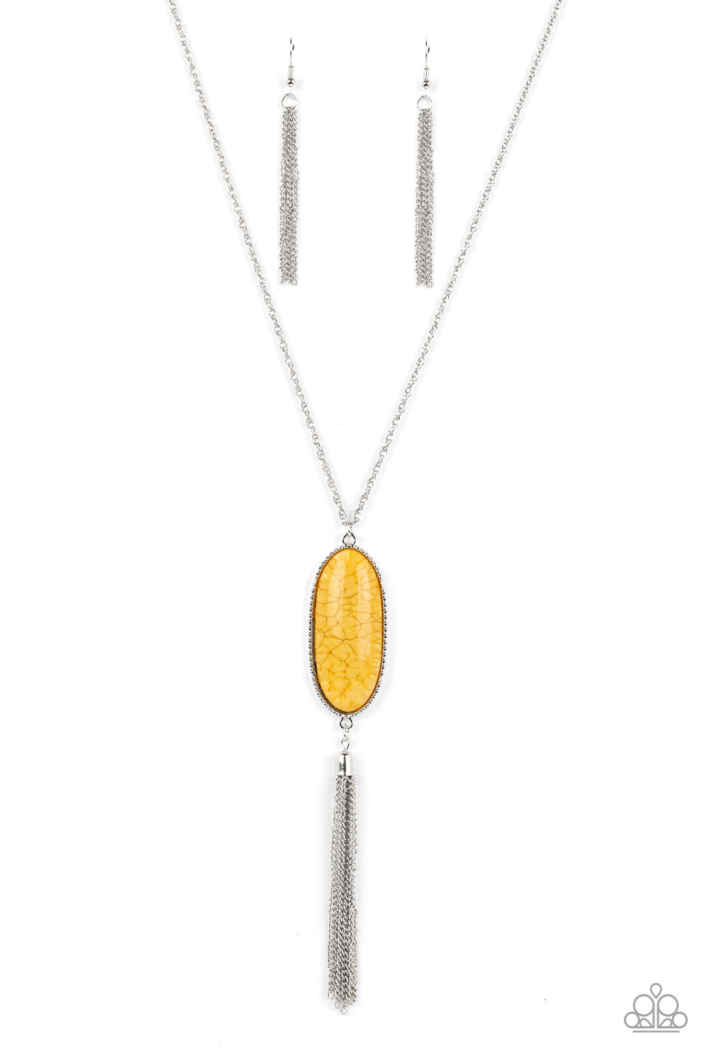 Southern Stroll - Yellow Paparazzi Necklace