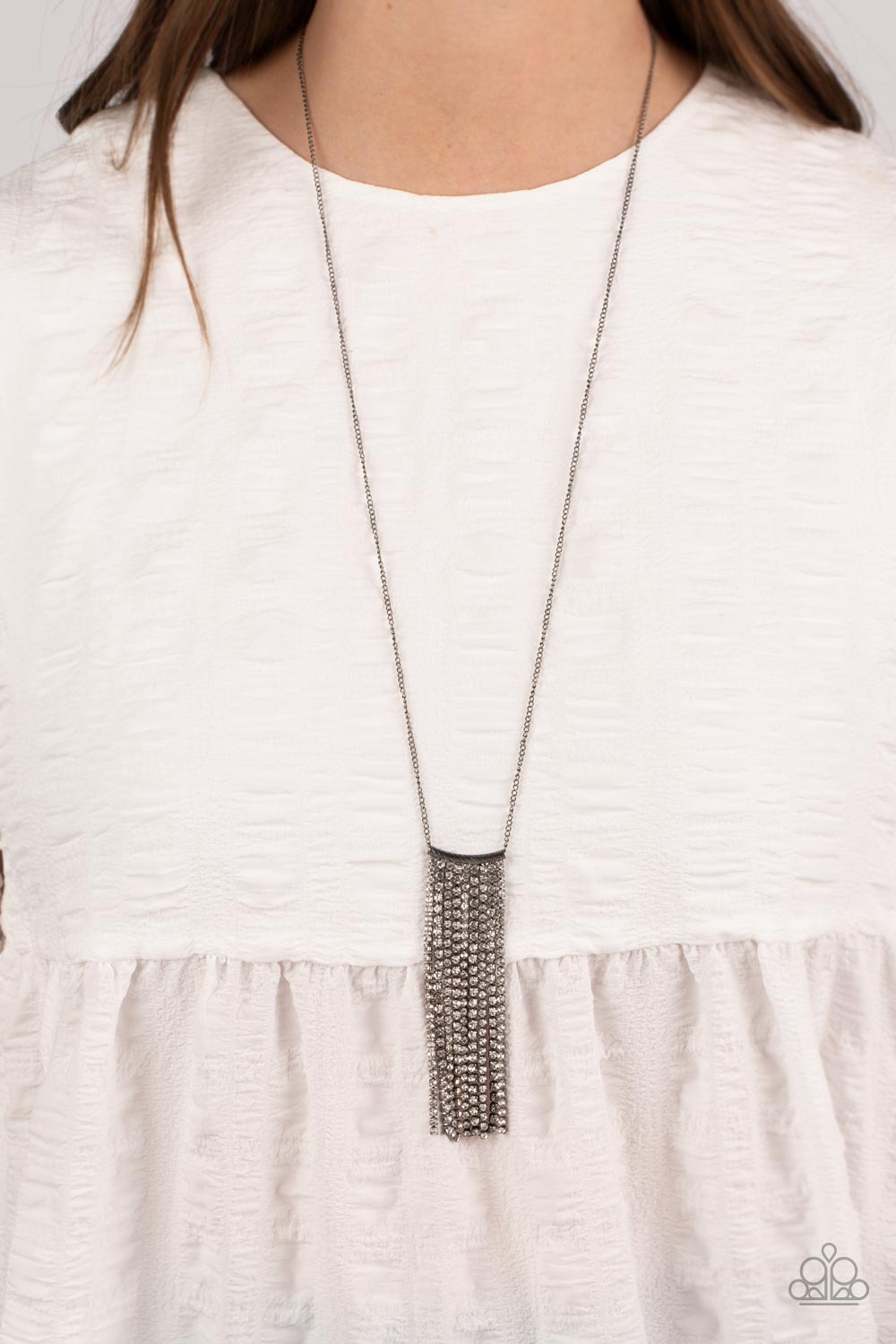 Stellar Crescendo - Black Paparazzi Necklace