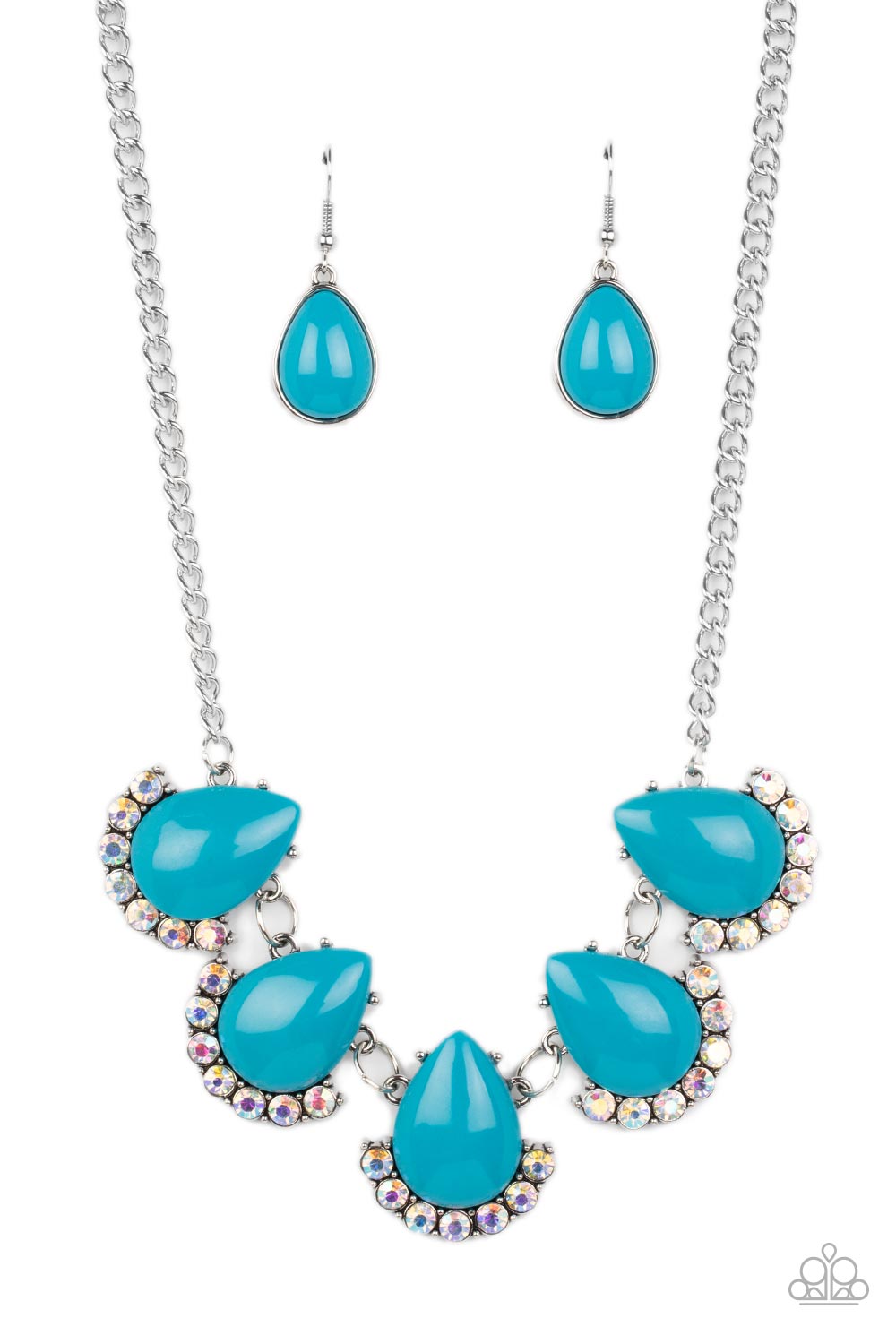 Ethereal Exaggerations - Blue Paparazzi Necklace