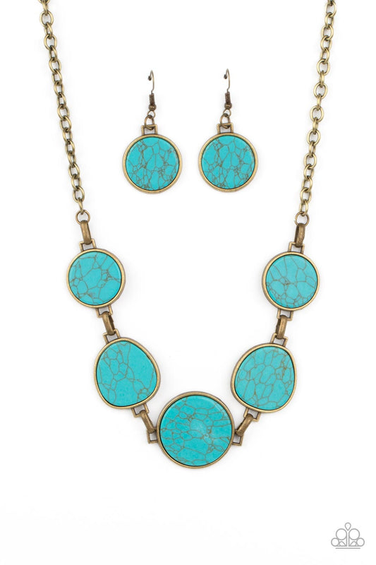 Santa Fe Flats - Brass Paparazzi Necklace