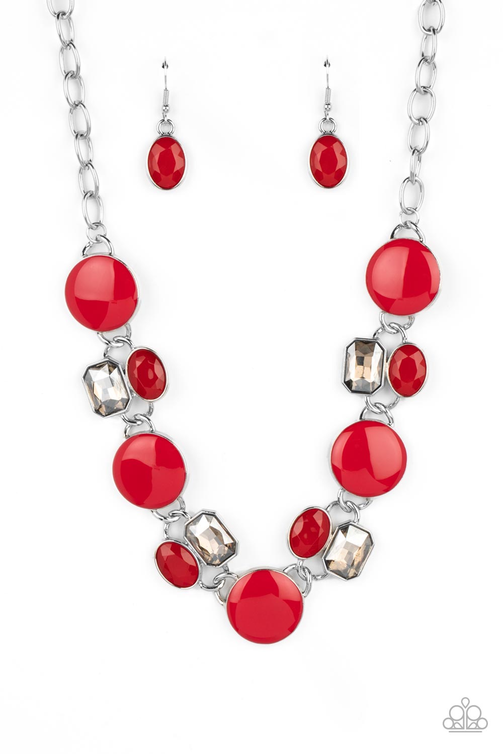 Dreaming in MULTICOLOR - Red Paparazzi Necklace