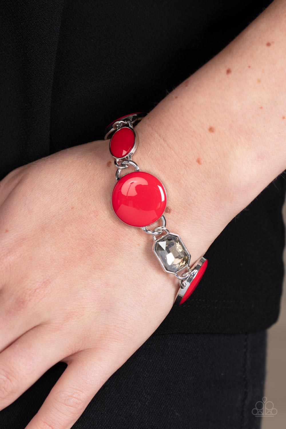Dreamscape Dazzle - Red Paparazzi Bracelet