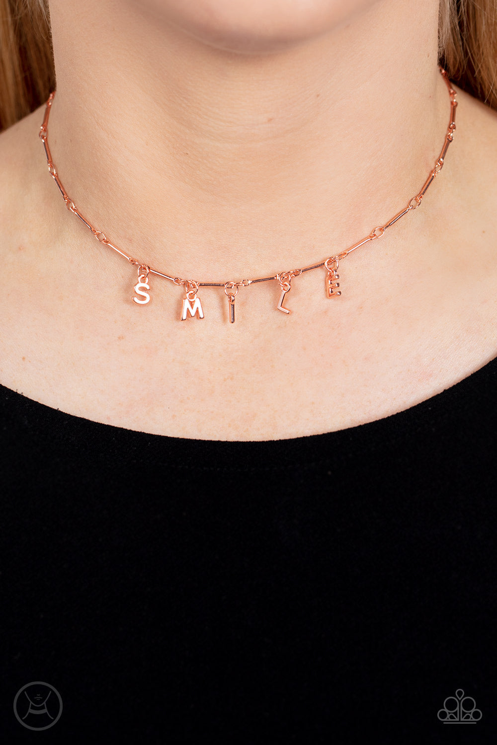 Say My Name - Copper Paparazzi Choker Necklace