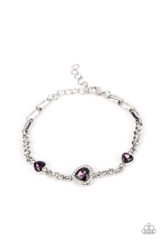 Amor Actually - Purple Paparazzi Bracelet