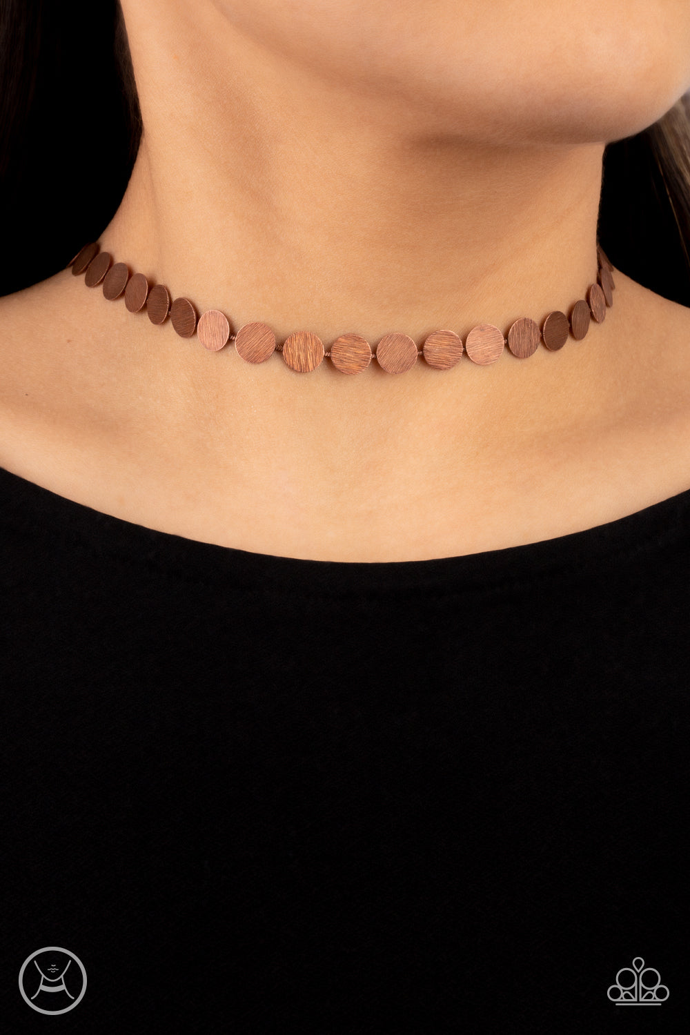 Flash Mob Flicker - Copper Paparazzi Choker Necklace
