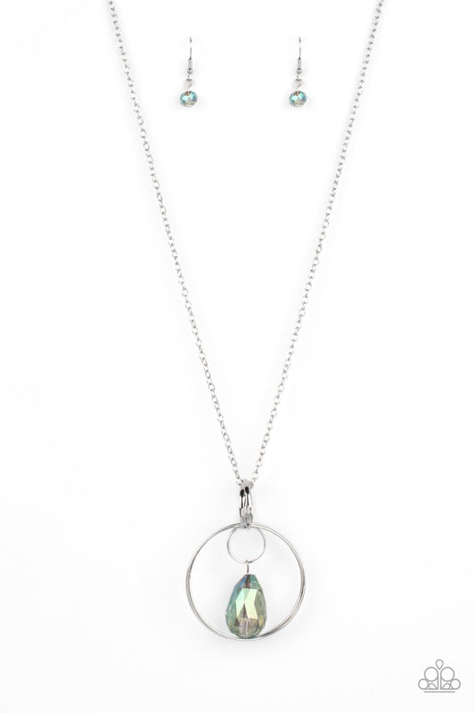 Swinging Shimmer - Green Paparazzi Necklace