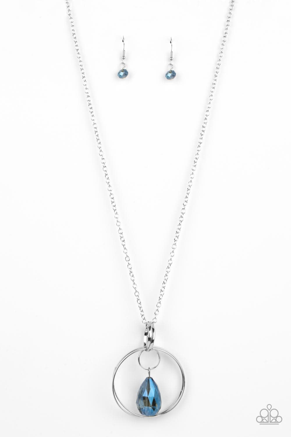 Swinging Shimmer - Blue Paparazzi Necklace