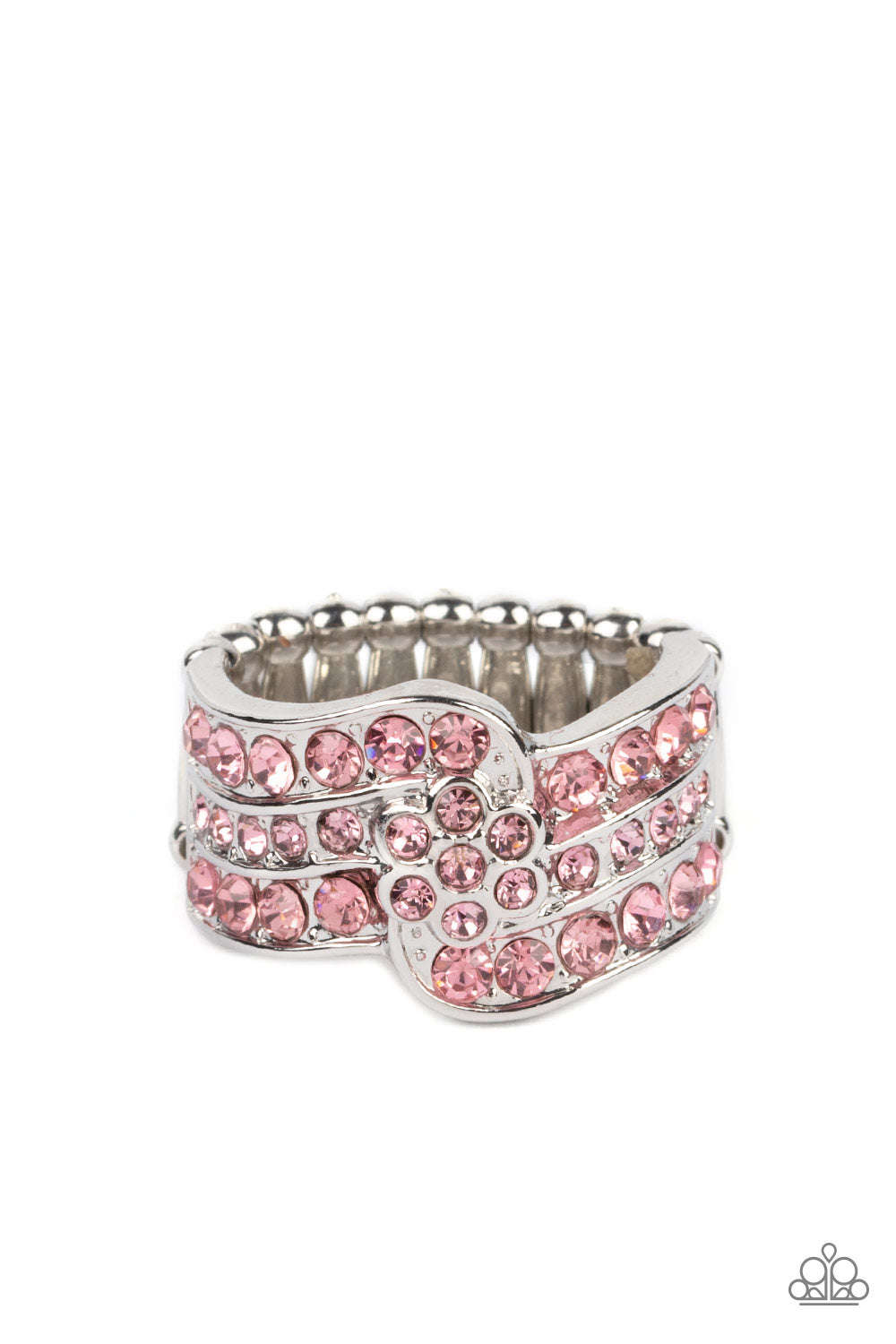 No Flowers Barred - Pink Paparazzi Ring