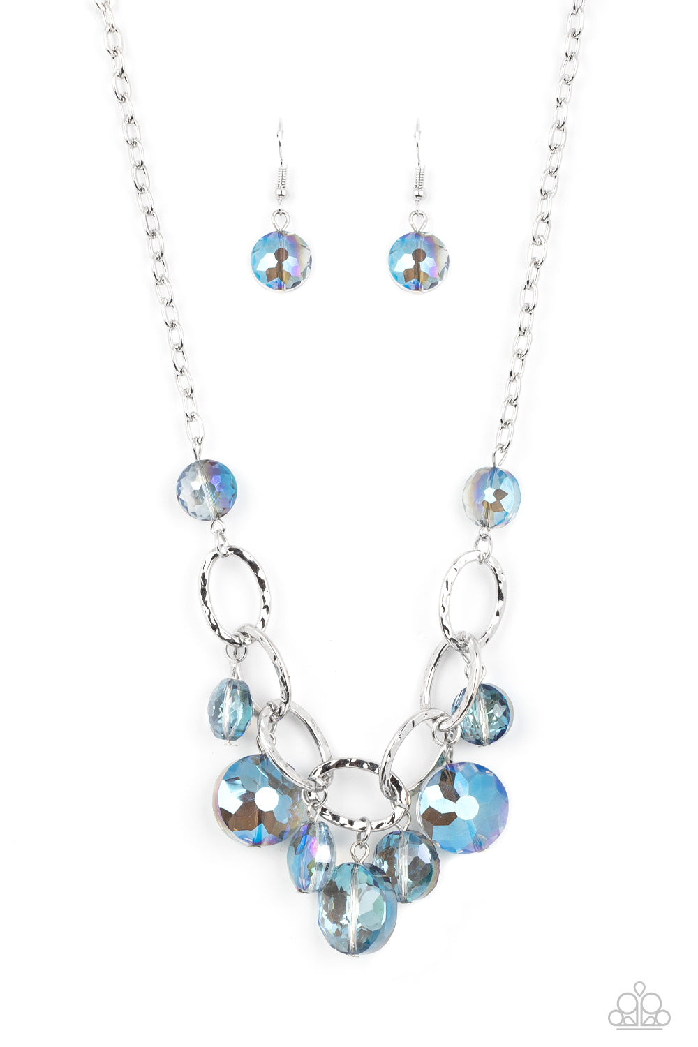Rhinestone River - Blue Paparazzi Necklace