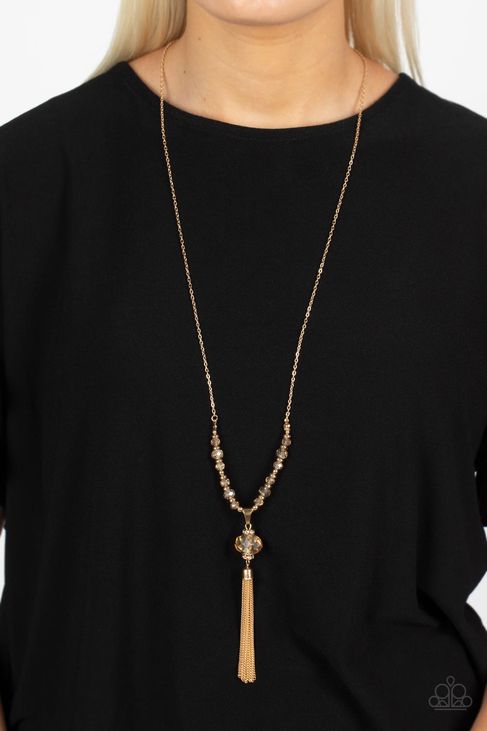 One SWAY or Another - Gold Paparazzi Necklace