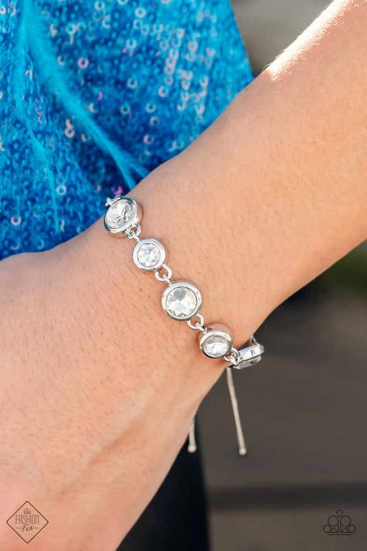 Classically Cultivated White Paparazzi Fashion Fix Bracelet