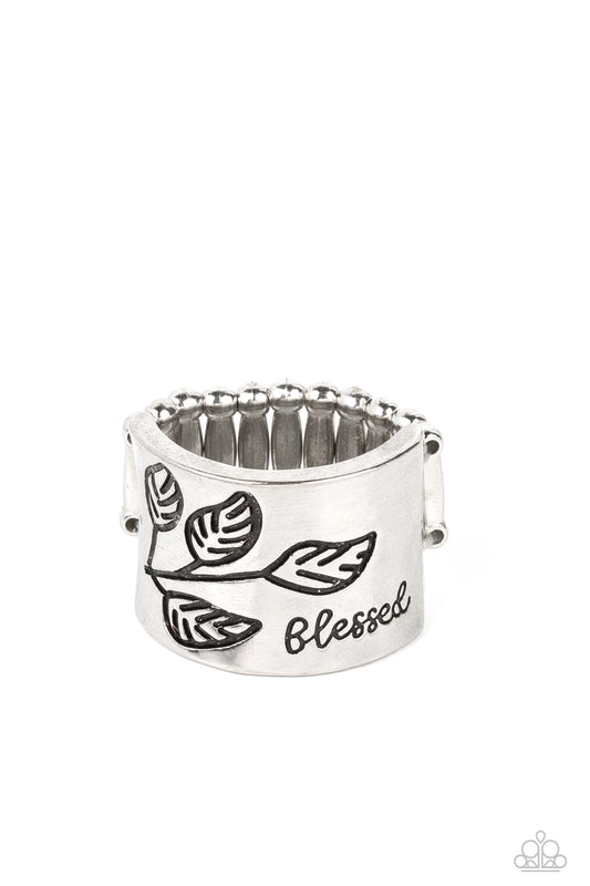 Blessed with Bling - Silver Paparazzi Ring