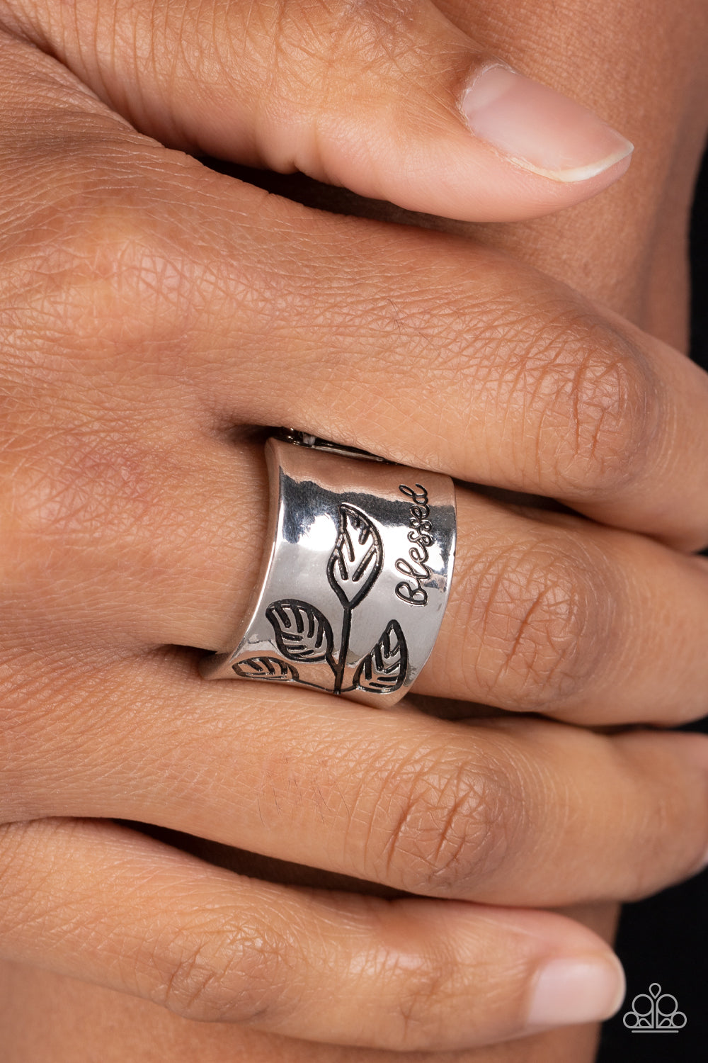 Blessed with Bling - Silver Paparazzi Ring