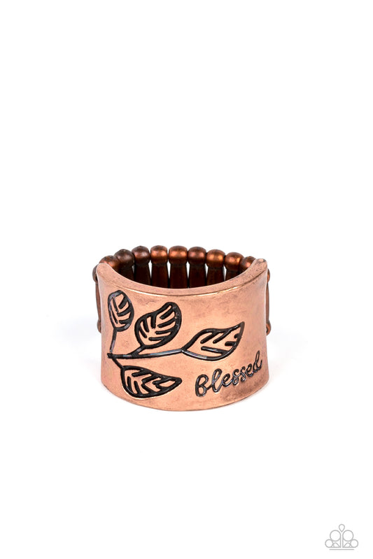 Blessed with Bling - Copper Paparazzi Ring