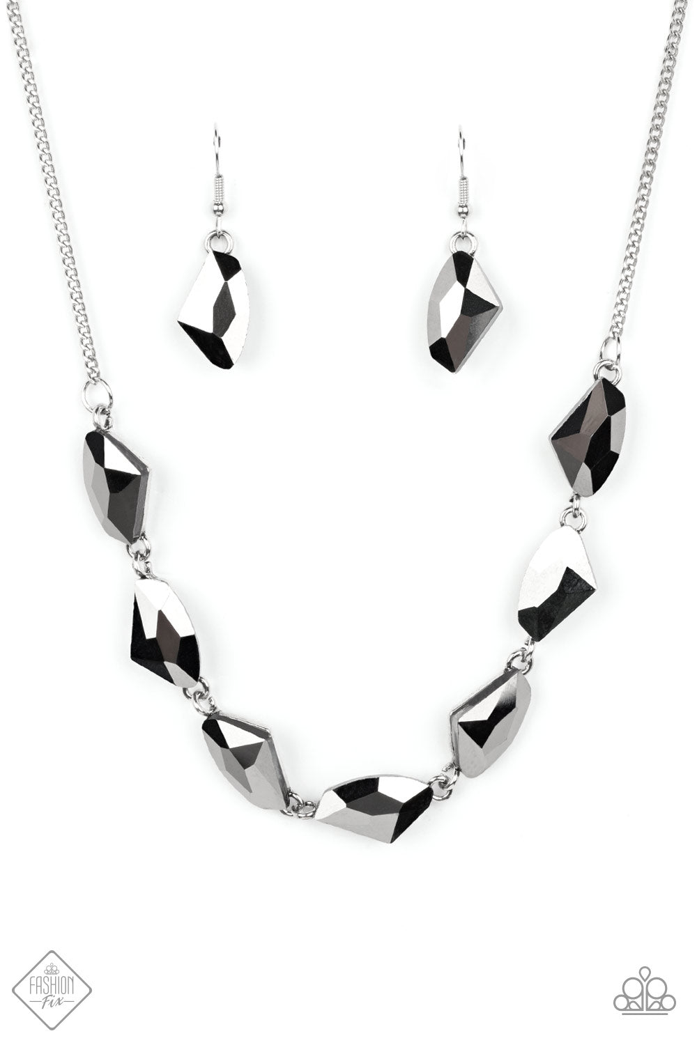 Raw Rapture Silver Paparazzi Fashion Fix Necklace