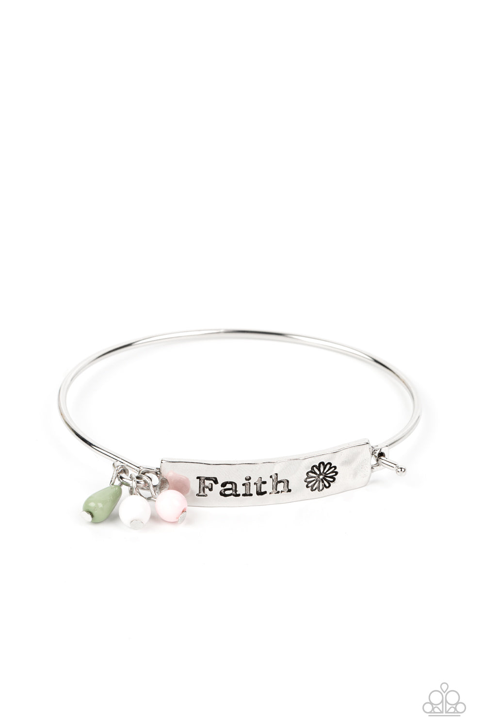 Flirting with Faith - Green Paparazzi Bracelet