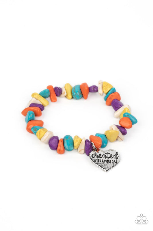 Stony-Hearted - Multi Paparazzi Bracelet