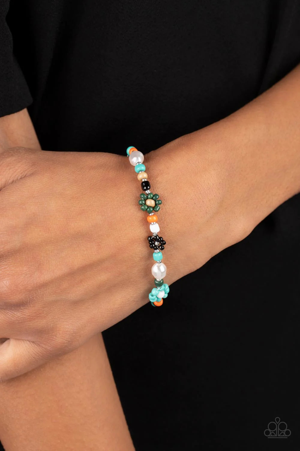 Groovy Gerberas Blue Paparazzi Bracelet