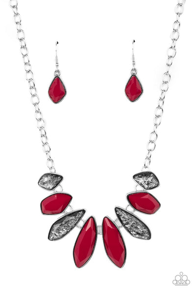 Crystallized Couture - Red Paparazzi Necklace