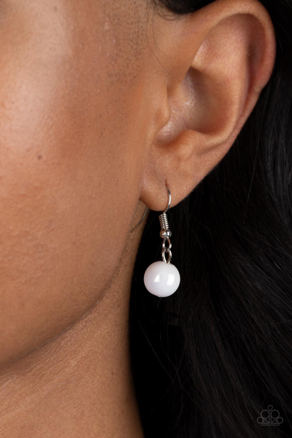 Patterned Paisley - White Paparazzi Necklace