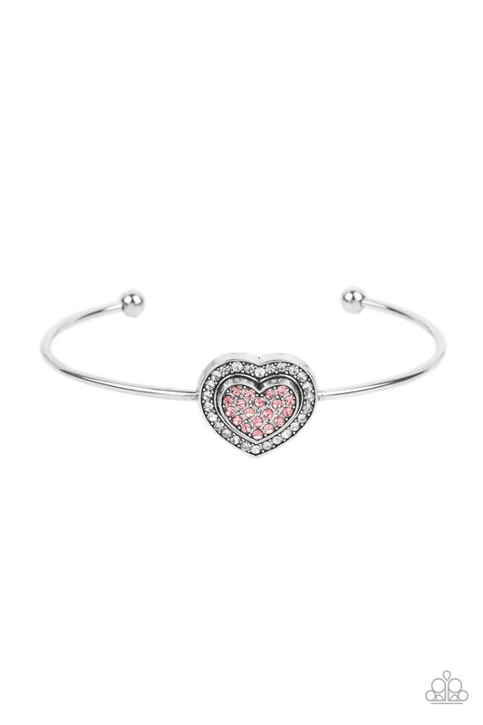 Stunning Soulmates - Pink Paparazzi Bracelet